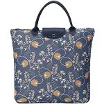 Signare Tapestry arazzo borsa riutilizzabile shopper donna, shopping pieghevole borsa, olding shopping bag donna con Disegni Floreali (Austen Blue)