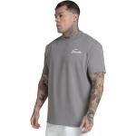 Magliette & T-shirt grigie M taglie comode di cotone lavabili in lavatrice mezza manica con scollo rotondo per Uomo 