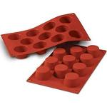 Stampi rossi in silicone per torte Silikomart 