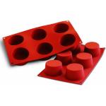 Stampi rossi in silicone per muffin Silikomart 
