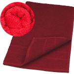 Asciugamani rossi 50x85 di spugna da bagno 
