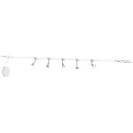Sistema di illuminazione a funi 'Rope' dimmerabile (Moderno) colore Argento, ad es. Soggiorno & Sala da pranzo (5 luci, GU5.3 / MR16) di Lindby | lampada a funi, lampada a sospensione