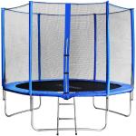 SixBros. SixJump trampolino elastico da giardino 3,05 m – trampolino per il giardino, trampolino all’aperto, set completo incluso scaletta, rete di sicurezza & copertura, blu, TB305/1693