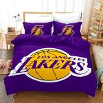 SK-PBB - Set di biancheria da letto con logo NBA Team 3D NBA, con chiusura lampo, 100% poliestere, 135 x 200 cm
