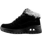 Sneakers larghezza E casual nere numero 39,5 in similpelle per l'inverno per Donna Skechers 
