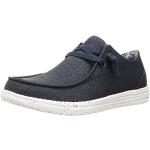 Sneakers slip on larghezza E scontate casual blu navy numero 46 con allacciatura elasticizzata per Uomo Skechers Relaxed Fit 