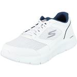 Skechers Go Walk Flex, Sneaker Uomo, White Blue, 4