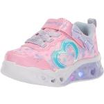 Sneakers larghezza E casual rosa numero 24 led per bambini Skechers 