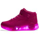 Sneakers alte larghezza E casual rosa numero 30 per bambini Skechers 