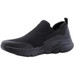 Sneakers larghezza E scontate casual nere numero 45,5 antiscivolo per Uomo Skechers Arch Fit 
