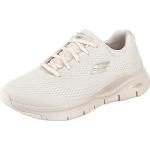 Sneakers larghezza E scontate casual bianco sporco numero 38,5 lavabili in lavatrice per Donna Skechers Arch Fit 