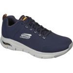 Sneakers stringate larghezza E blu numero 41 di gomma con stringhe lavabili in lavatrice per Uomo Skechers Arch Fit 