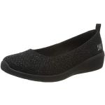 Sneakers slip on larghezza E casual nere numero 39,5 con allacciatura elasticizzata per Donna Skechers 