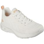 Sneakers larghezza A bianco sporco numero 36 in tessuto con stringhe lavabili in lavatrice per Donna Skechers Bobs 
