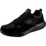 Sneakers slip on larghezza E casual nere numero 41 con allacciatura elasticizzata per Uomo Skechers Bounder 