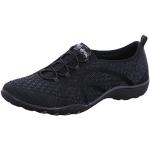 Sneakers slip on larghezza E casual nere numero 40 con allacciatura elasticizzata per Donna Skechers Breatheeasy 