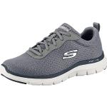 Sneakers larghezza E casual grigie numero 44 con stringhe impermeabili per Uomo Skechers Flex advantage 4.0 