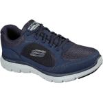 Sneakers stringate larghezza E blu numero 44 di pelle con stringhe impermeabili per Uomo Skechers Flex advantage 4.0 