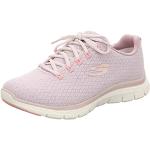Sneakers larghezza E casual rosa numero 38 impermeabili per Donna Skechers Flex Appeal 4.0 
