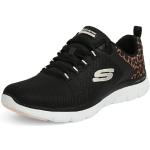 Sneakers larghezza E scontate casual nere numero 43 per Donna Skechers Flex Appeal 4.0 