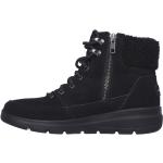 Scarpe invernali larghezza E casual nere numero 41 in pelle di camoscio per Uomo Skechers 