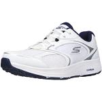 Skechers Go Run Consistent Running & Walking Performance Sneaker, Scarpe da Ginnastica Uomo, Bianco Blu Marino, 45.5 EU X-Larga