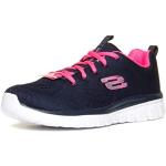 Skechers Graceful Get Connected, Sneaker Donna, Blu Navy Mesh Hot Pink Trim, 36 EU