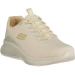 Sneakers stringate larghezza E scontate beige numero 37 con stringhe lavabili in lavatrice per Donna Skechers 