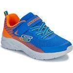 Sneakers stringate larghezza E blu numero 34 di tessuto sintetico con stringhe lavabili in lavatrice per bambini Skechers Microspec 