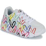 Sneakers stringate bianche numero 27 con stringhe per bambini Skechers Uno 