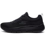 Sneakers slip on larghezza E casual nere numero 38,5 in mesh con stringhe traspiranti per Donna Skechers Go Walk 5 