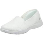 Sneakers larghezza E casual bianche numero 39 traspiranti per l'estate per Donna Skechers Go Walk 