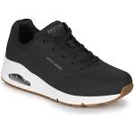 Sneakers basse larghezza E scontate nere numero 36 con tacco da 3 cm a 5 cm per Donna Skechers Uno 