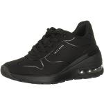Sneakers larghezza E casual nere numero 36,5 di gomma con tacco fino a 3 cm con zeppa per Donna Skechers 