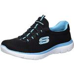 Sneakers larghezza E scontate casual nere numero 39 per Donna Skechers 