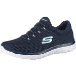 Sneakers stringate larghezza E scontate casual blu navy numero 36 con stringhe per Donna Skechers Summits 