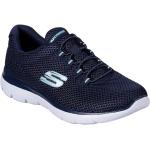 Sneakers stringate larghezza E blu numero 37 di gomma con stringhe lavabili in lavatrice per Donna Skechers Summits 