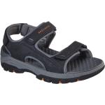 Sandali larghezza E scontati grigi numero 40 con punta aperta con cinturino per Uomo Skechers 