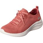 Sneakers basse larghezza E casual rosa numero 41 per Donna Skechers Ultra Flex 
