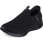 Pantofole larghezza E nere numero 36 con allacciatura elasticizzata per Donna Skechers Ultra Flex 