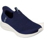 Sneakers slip on larghezza E blu numero 39,5 in jersey con allacciatura elasticizzata per Donna Skechers Ultra Flex 