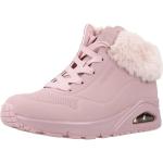 Sneakers alte larghezza E casual rosa numero 36 di pelliccia per Donna Skechers Uno 