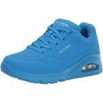 Sneakers stringate larghezza E scontate casual blu numero 38,5 con tacco da 3 cm a 5 cm per Donna Skechers Uno 