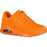 Sneakers larghezza E arancioni numero 37 per l'estate per Donna Skechers Uno 