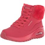 Sneakers larghezza E casual rosse numero 40 in similpelle per l'inverno per Donna Skechers 