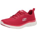 Sneakers larghezza E casual rosse numero 36 lavabili in lavatrice per Donna Skechers Flex Appeal 4.0 