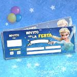 SLIDE n. 24 Inviti compleanno bambina Elsa Frozen.
