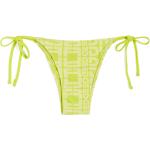 Bikini slip verde lime S in poliestere all over per Donna Freddy 