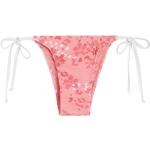 Bikini slip romantici rosso corallo S in poliestere a fiori per Donna Freddy 