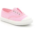 Sneakers slip on larghezza E rosa numero 31 di gomma con allacciatura elasticizzata per Donna 